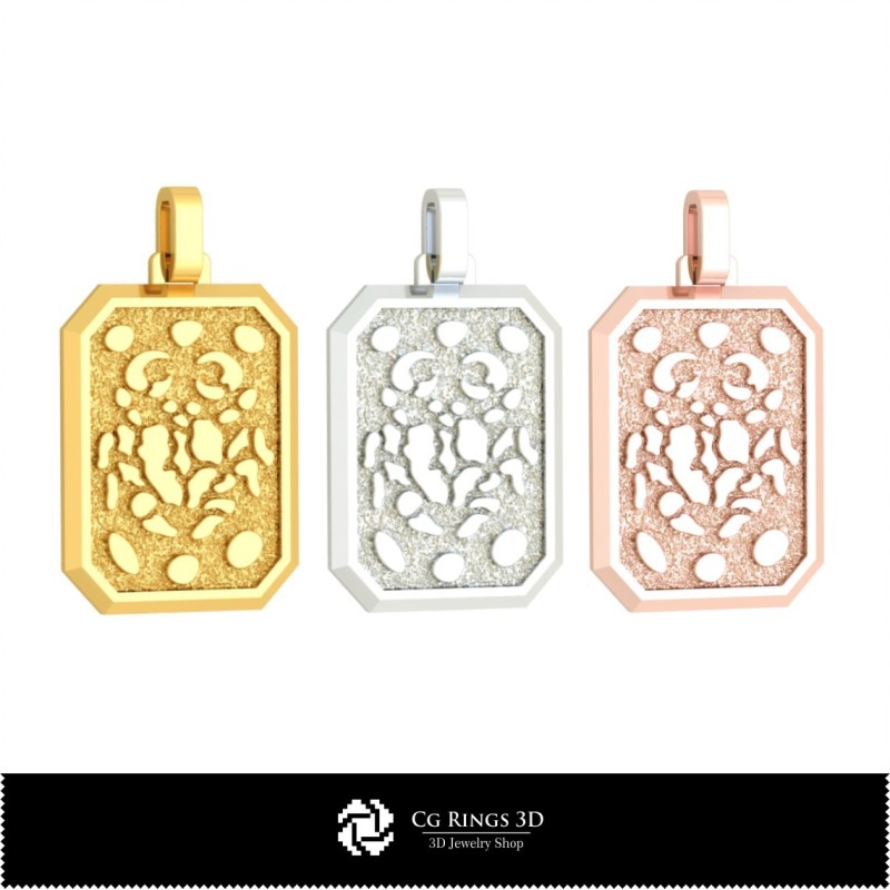 3D Herren Krebs Sternzeichen Anhänger Zuhause, Schmuck 3D CAD, Anhänger 3D CAD, 3D Sternzeichen Anhänger