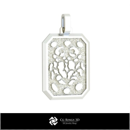 Colgante 3D signo del zodiaco para hombre Cáncer, Joyería 3D CAD, Colgantes 3D CAD, Colgantes zodiacales 3D