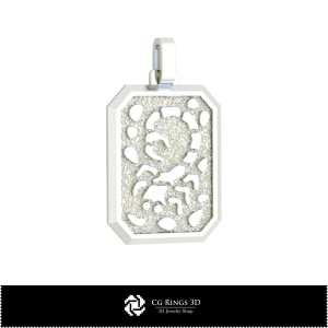 3D Men's Scorpio Zodiac Pendant Home, Jewelry 3D CAD, Pendants 3D CAD , 3D Zodiac Pendants 2