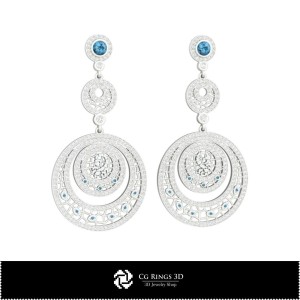 Boucles d'oreilles Scorpion 3D zodiaque pour la maison, bijoux CAO 3D, boucles d'oreilles CAO 3D, boucles d'oreilles lustre 3D 2