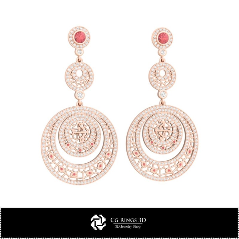 Boucles d'oreilles Sagittaire 3D pour la maison, Bijoux CAO 3D, Boucles d'oreilles CAO 3D, Boucles d'oreilles chandelier 3D