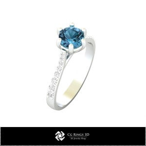 3D 订婚戒指首页，珠宝 3D CAD，戒指 3D CAD，钻石戒指 3D