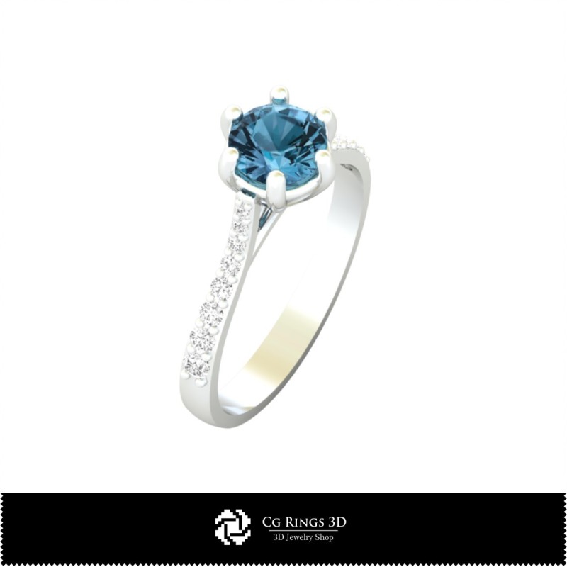 3D-Verlobungsring-Startseite, Schmuck-3D-CAD, Ringe-3D-CAD, Diamantringe-3D