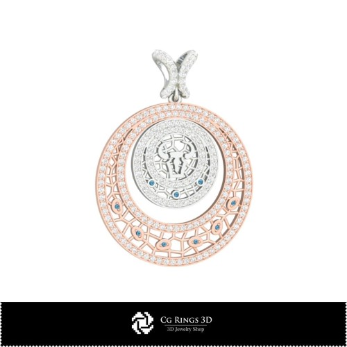 3D Damen Stier Sternzeichen Anhänger Zuhause, Schmuck 3D CAD, Anhänger 3D CAD, 3D Sternzeichen Anhänger