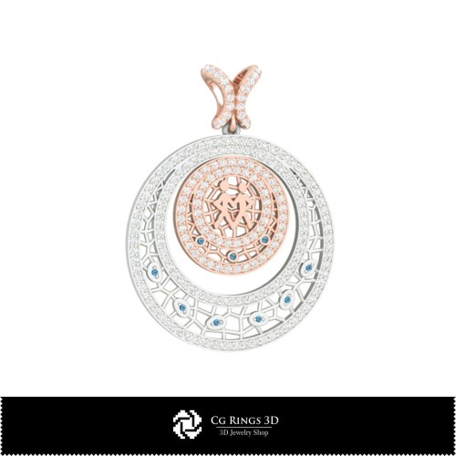 Colgante 3D Géminis para mujer, hogar, Joyería CAD 3D, Colgantes CAD 3D, Colgantes del zodiaco 3D