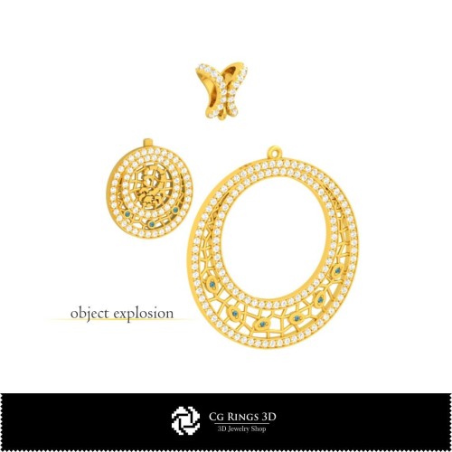 Colgante 3D Mujer Escorpio Zodíaco Hogar, Joyería CAD 3D, Colgantes CAD 3D, Colgantes Zodiacales 3D