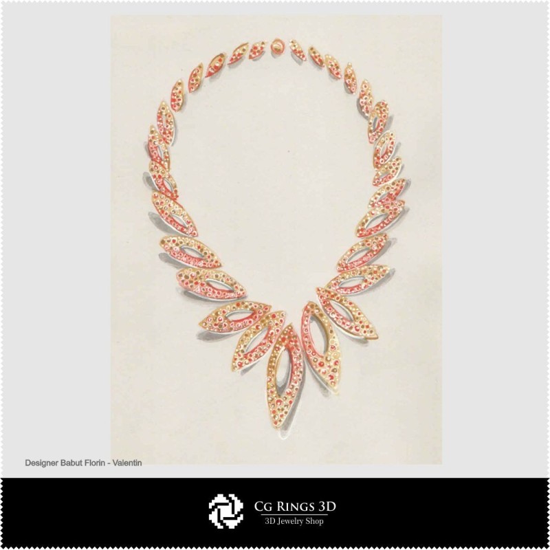 Schizzo Collana-Design di Gioielli Schizzi di Gioielli