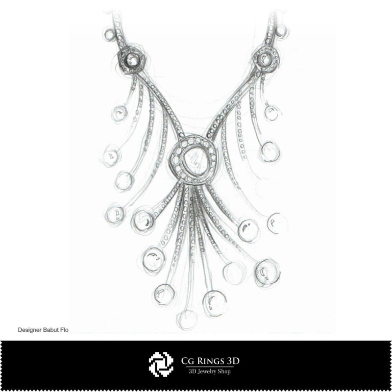 Boceto de collar - Diseño de joyería Bocetos de joyería