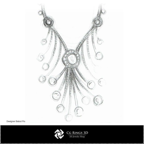 Boceto de collar - Diseño de joyería Bocetos de joyería
