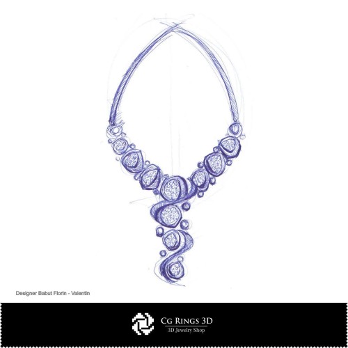 Boceto de collar - Diseño de joyería Bocetos de joyería