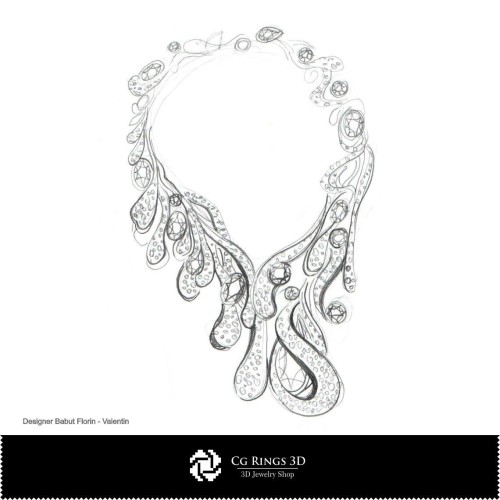 Croquis de Collier-Bijoux Design Croquis de Bijoux