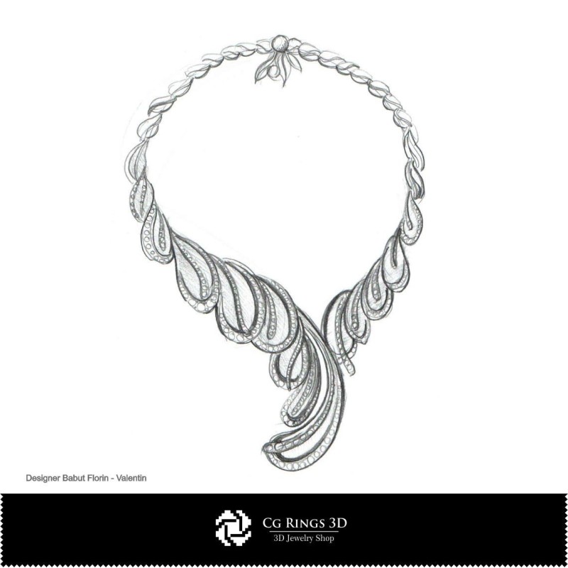 Collana Schizzo-Design di Gioielli Schizzi di Gioielli
