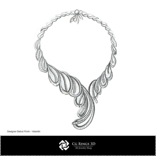 Collana Schizzo-Design di Gioielli Schizzi di Gioielli
