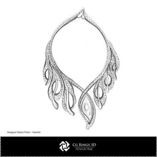Schizzo Collana - Design di Gioielli Schizzi di Gioielli