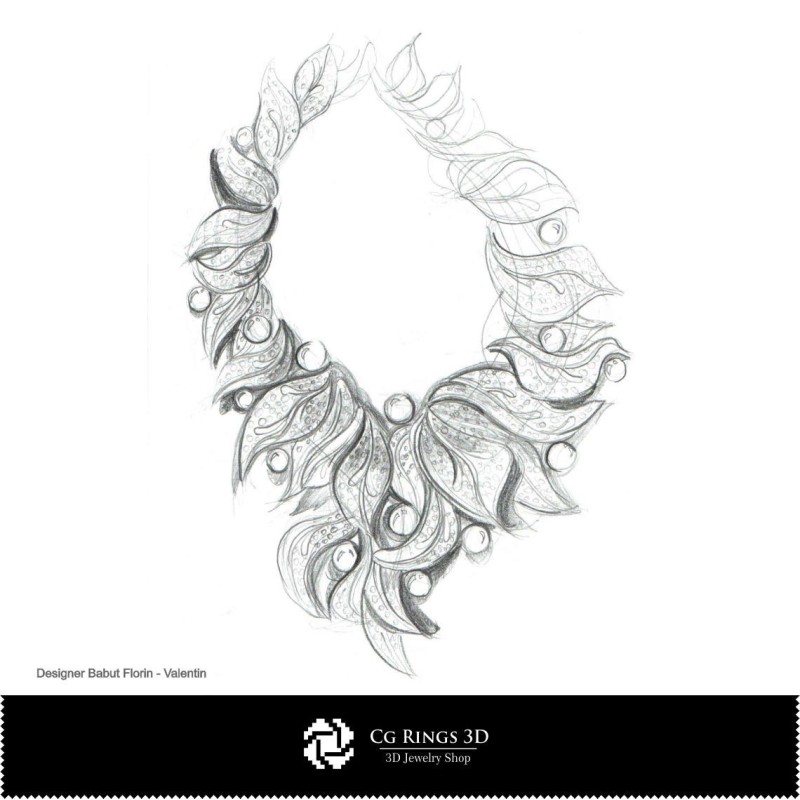 Boceto de Collar-Diseño de Joyas Bocetos de Joyas