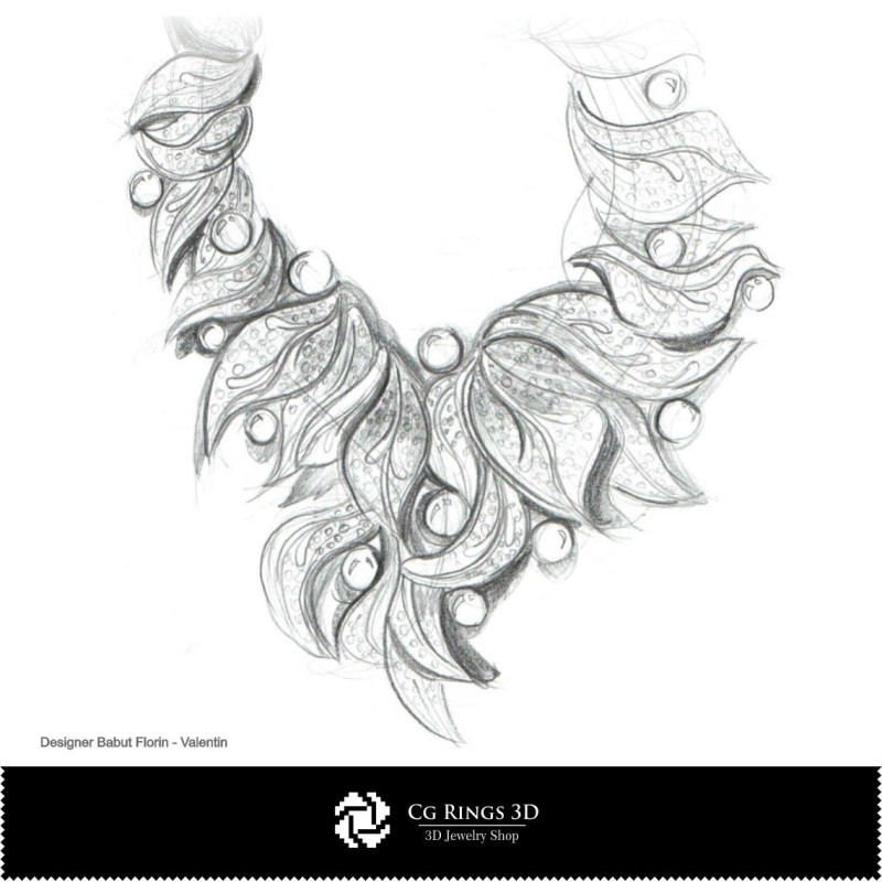 Schizzo di Collana-Design di Gioielli Schizzi di Gioielli