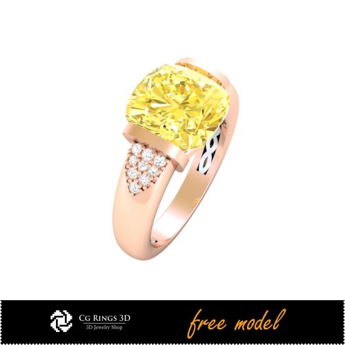 Bagues en pierres précieuses 3D - Modèle 3D gratuit Accueil, Bagues en pierres précieuses 3D, Bijoux 3D CAO, Bijoux 3D