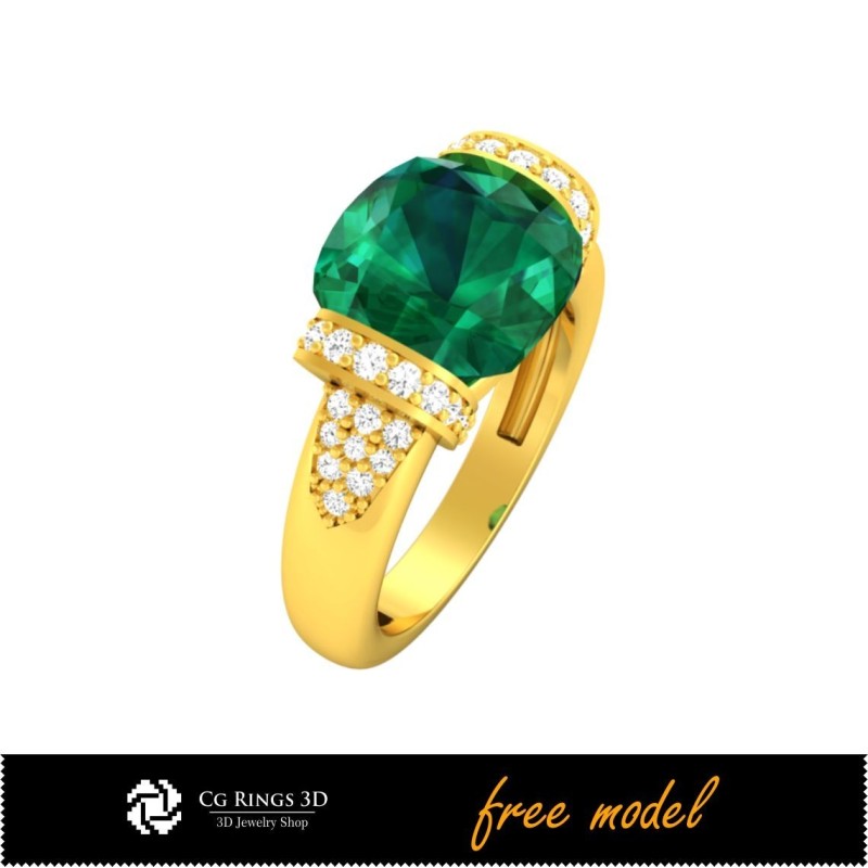 3D Gemstone Rings - Free 3D Model Home, Precious Gemstone Rings 3D, Jewelry 3D CAD, Free 3D Jewelry, Rings 3D CAD , Free 3D Rin