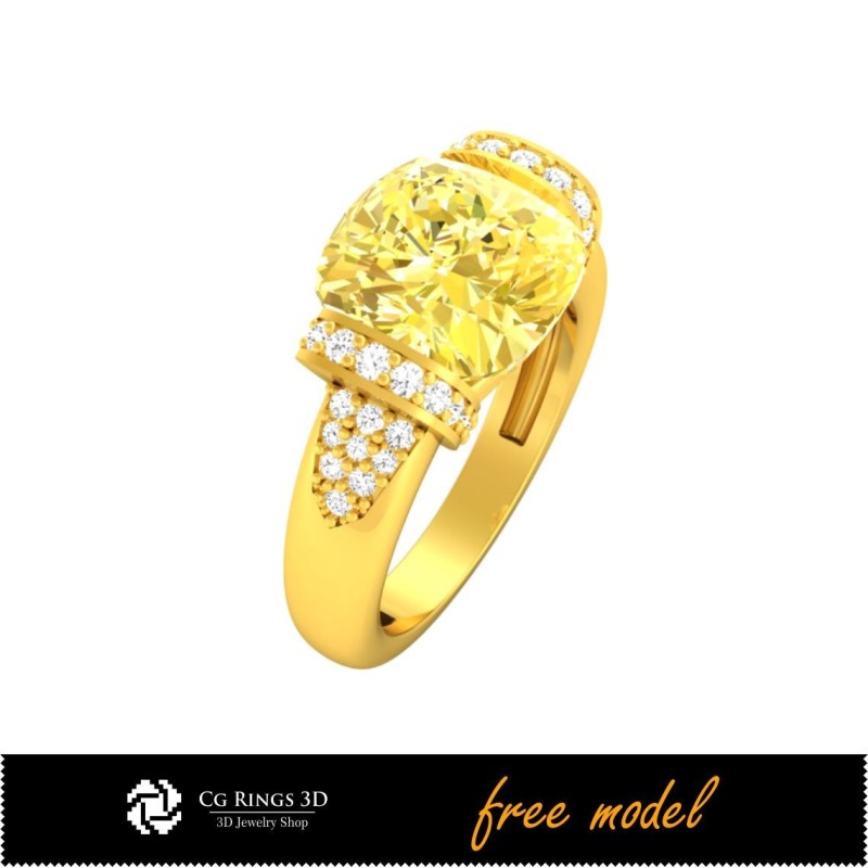 3D Gemstone Rings - Free 3D Model Home, Precious Gemstone Rings 3D, Jewelry 3D CAD, Free 3D Jewelry, Rings 3D CAD , Free 3D Rin