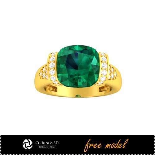 Bagues en pierres précieuses 3D - Modèle 3D gratuit, Bagues en pierres précieuses 3D, Bijoux 3D CAO, Bijoux 3D gratuits, Bagues