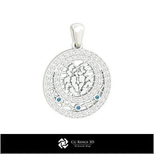 3D Cancer Zodiac Children Pendant Home, Jewelry 3D CAD, Pendants 3D CAD , 3D Zodiac Pendants, 3D Children Pendants 2