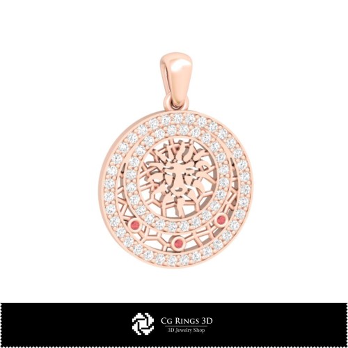 Ciondolo per bambini Leone 3D, Gioielleria CAD 3D, Ciondoli CAD 3D, Ciondoli zodiacali 3D, Ciondoli per bambini 3D