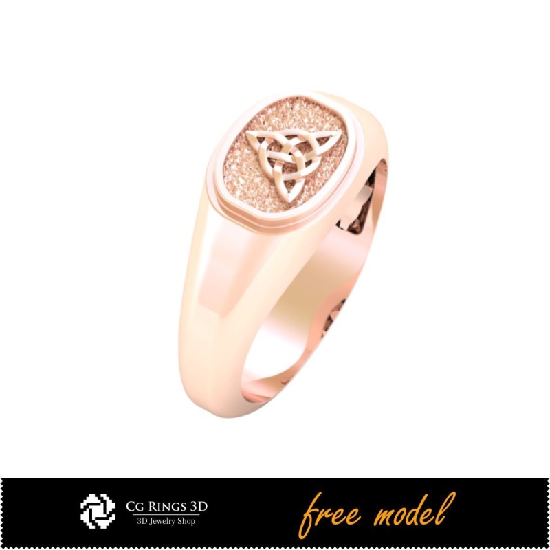 3D Unique Celtic Ring-Free 3D Model Home, Jewelry 3D CAD, Free 3D Jewelry, Rings 3D CAD , Men's Rings 3D, Free 3D Rings 