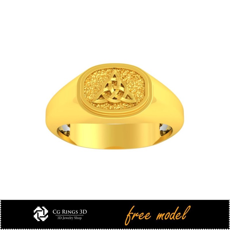 Bague celtique 3D unique - Modèle 3D gratuit pour la maison, Bijoux 3D CAO, Bijoux 3D gratuits, Bagues 3D CAO, Bagues homme 3D,