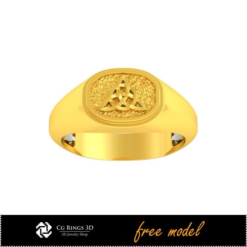 Anello celtico 3D unico - Modello 3D gratuito Home, Gioielli CAD 3D, Gioielli 3D gratuiti, Anelli CAD 3D, Anelli da uomo 3D,