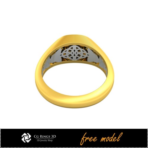 3D Unique Celtic Ring-Free 3D Model Home, Jewelry 3D CAD, Free 3D Jewelry, Rings 3D CAD , Men's Rings 3D, Free 3D Rings 