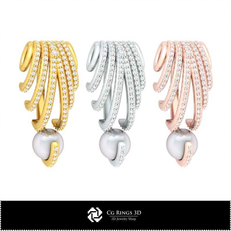 3D-Anhänger mit Perle Zuhause, Schmuck 3D-CAD, Anhänger 3D-CAD, 3D-Perlenanhänger