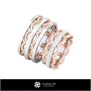 3D Ehering Zuhause, Schmuck 3D CAD, Ringe 3D CAD, Eheringe 3D