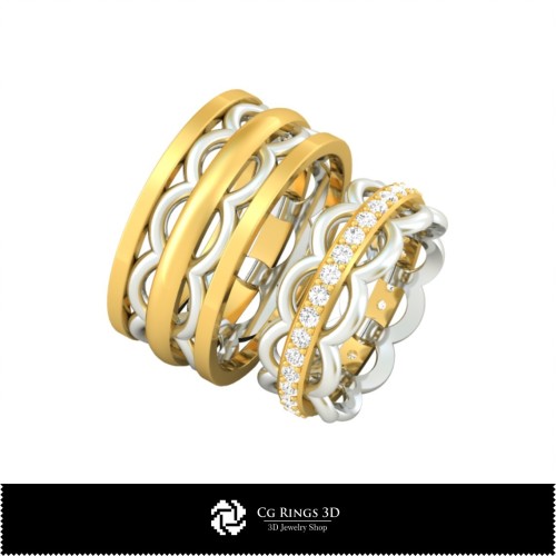 3D Ehering Zuhause, Schmuck 3D CAD, Ringe 3D CAD, Eheringe 3D