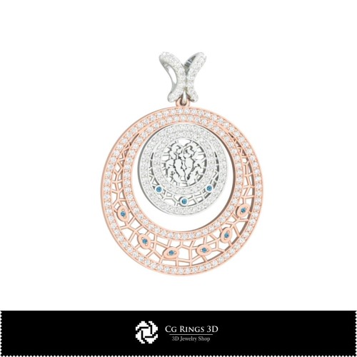 3D-Schmuckset mit Sternzeichen Krebs, 3D-Schmuck-CAD, 3D-CAD-Schmucksets