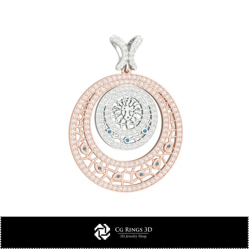 3D-Schmuckset mit Löwe-Zodiac-Design, 3D-Schmuck-CAD, 3D-Schmucksets-CAD
