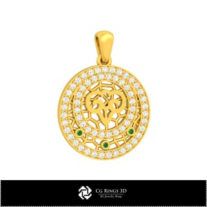 3D Collection of Zodiac Children Pendants Home, Jewelry 3D CAD, Jewelry Collections 3D CAD 2