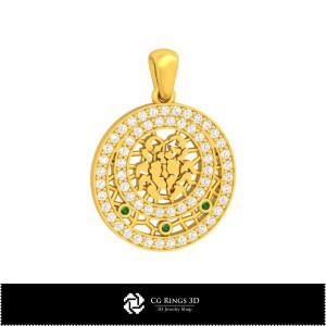 3D Children Jewelry Set With Cancer Zodiac Home, Jewelry 3D CAD, Jewelry Sets 3D CAD 2