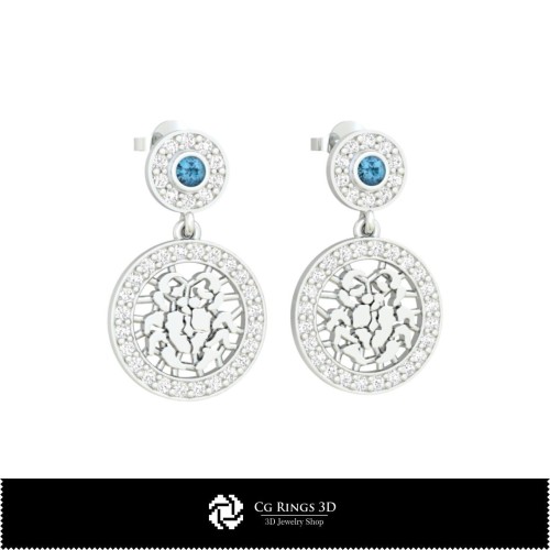3D Children Jewelry Set With Cancer Zodiac Home, Jewelry 3D CAD, Jewelry Sets 3D CAD 