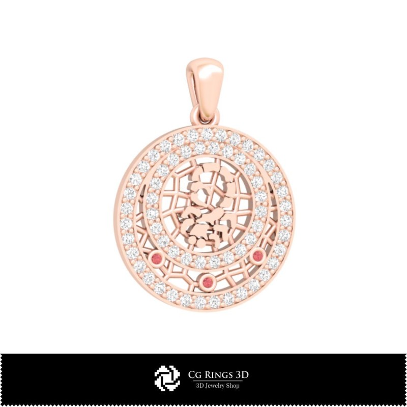 Set di gioielli 3D per bambini con tema Scorpione, set di gioielli 3D CAD