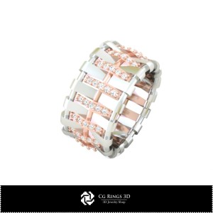 Alliances de mariage féminines 3D avec diamants Accueil, Bijoux 3D CAO, Bagues 3D CAO, Alliances 3D, Bagues avec diamants 3D