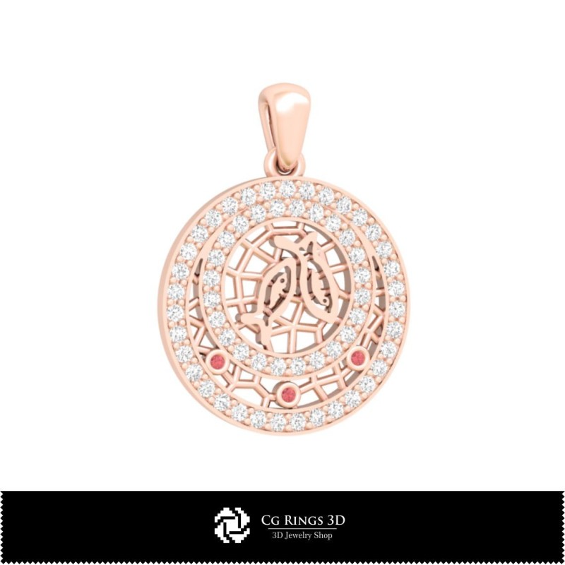 3D Children Jewelry Set With Pisces Zodiac Home, Jewelry 3D CAD, Jewelry Sets 3D CAD 