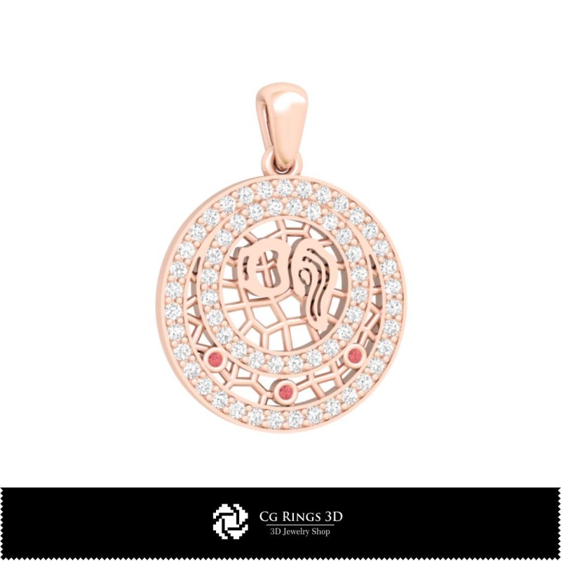 3D Children Jewelry Set With Aquarius Zodiac Home, Jewelry 3D CAD, Jewelry Sets 3D CAD 