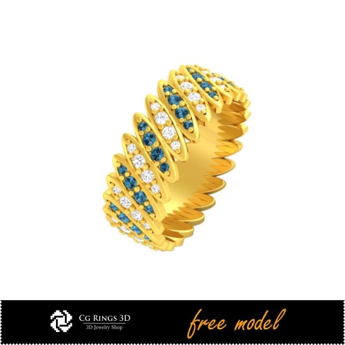 3D-Ewigkeitsband Ring - Kostenlose 3D-Schmuckvorlage, 3D-Schmuck-CAD, Kostenlose 3D-Schmuckmodelle, 3D-Ringe CAD, 3D-Trauringe,