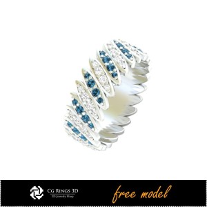 Inel Eternitate 3D - Bijuterii 3D gratuite pentru acasă, Bijuterii CAD 3D, Bijuterii 3D gratuite, Ineluri CAD 3D, Verighete 3D, 2