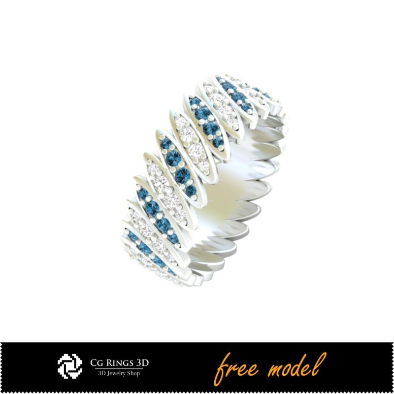 3D-Ewigkeitsband Ring - Kostenlose 3D-Schmuckvorlage, 3D-Schmuck-CAD, Kostenlose 3D-Schmuckmodelle, 3D-Ringe CAD, 3D-Trauringe,