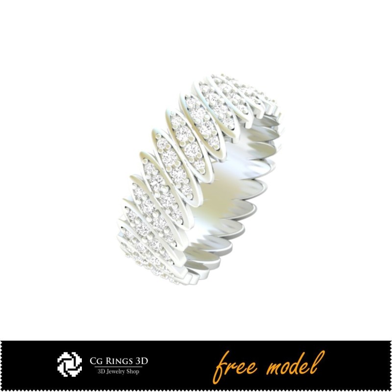 Bague Anneau Éternité 3D - Bijoux 3D gratuits à domicile, Bijoux 3D CAO, Bijoux 3D gratuits, Bagues CAO 3D, Alliances 3D,