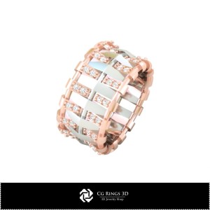 Verighete 3D pentru femei cu diamante Acasă, Bijuterii 3D CAD, Inele 3D CAD, Verighete 3D, Inele cu diamante 3D