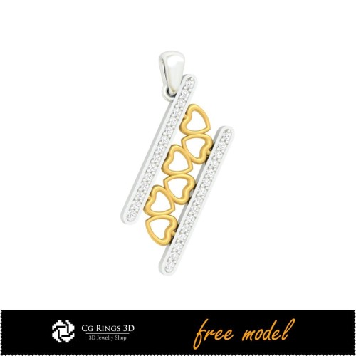 Ciondolo 3D - Modello 3D gratuito per la casa, Gioielleria 3D CAD, Gioielli 3D gratuiti, Ciondoli 3D CAD, Ciondoli 3D gratuiti