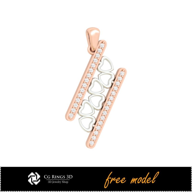 3D-Anhänger - Kostenlose 3D-Vorlage für Zuhause, Schmuck 3D-CAD, Kostenlose 3D-Schmuckdatei, Anhänger 3D-CAD, Kostenlose