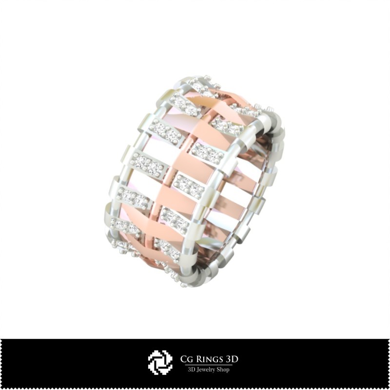 3D-Damen-Eheringe mit Diamanten Home, Schmuck 3D CAD, Ringe 3D CAD, Eheringe 3D, Diamantringe 3D